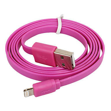 Colored noodle style USB charge cable for iPhone 5
