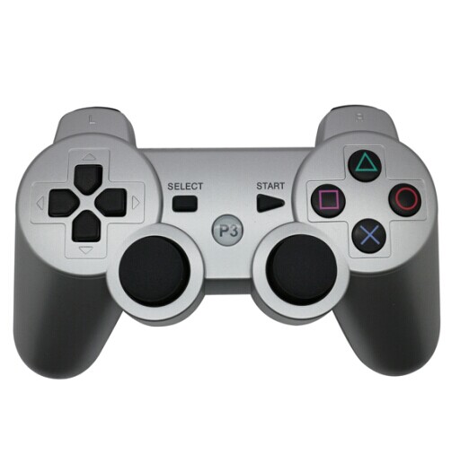 PS3 Bluetooth handle silver appearance
