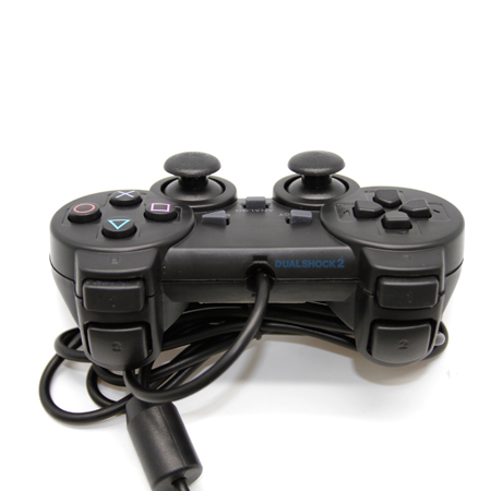 PS2 double vibration handle black