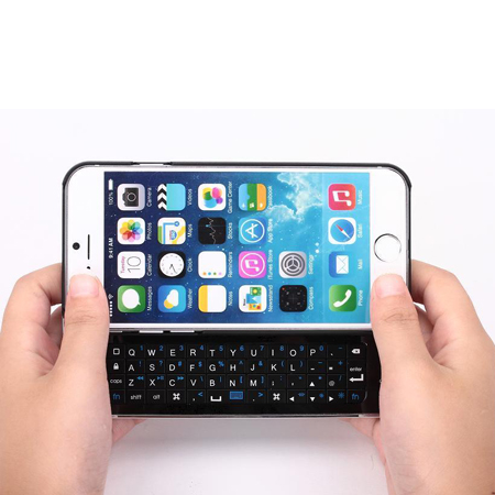 Wireless Bluetooth 3.0 Slide-out Keyboard with Backlight for iPhone 6